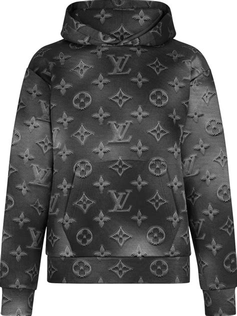 louis vuitton grey hoodie|louis vuitton print hoodie.